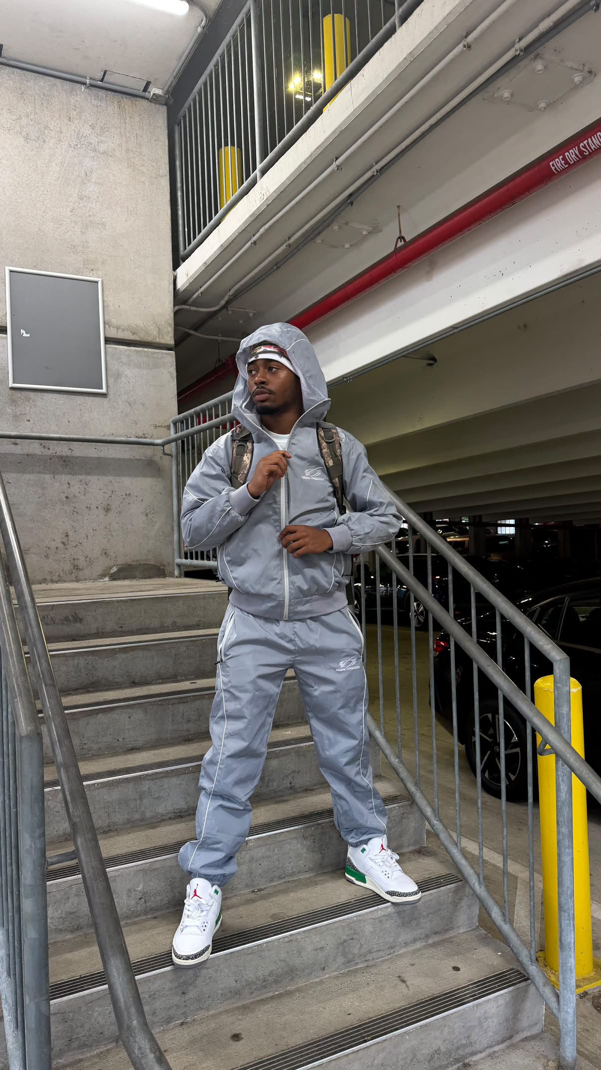 Essential Grey Windbreaker