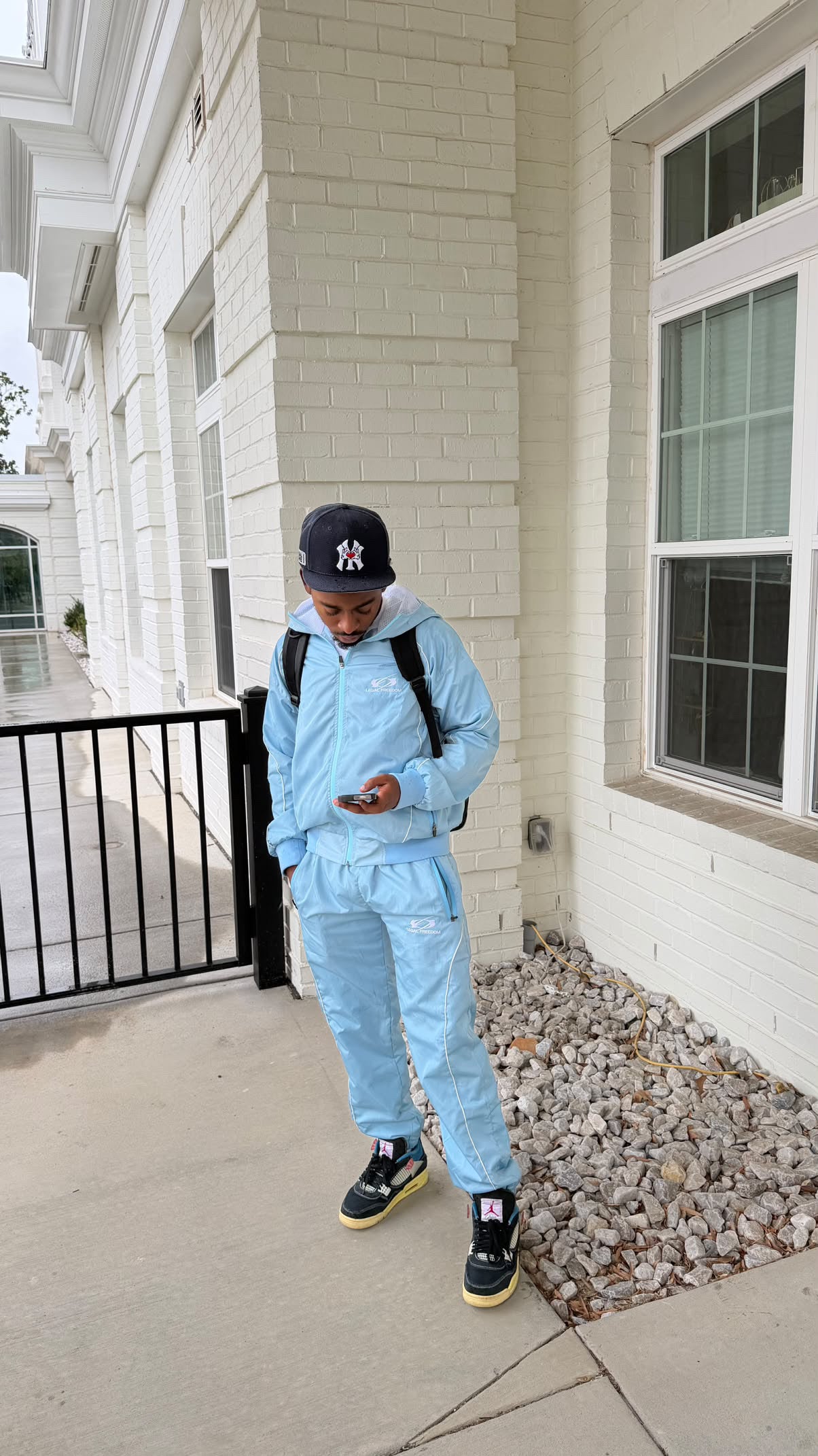 Essential Baby Blue Windbreaker